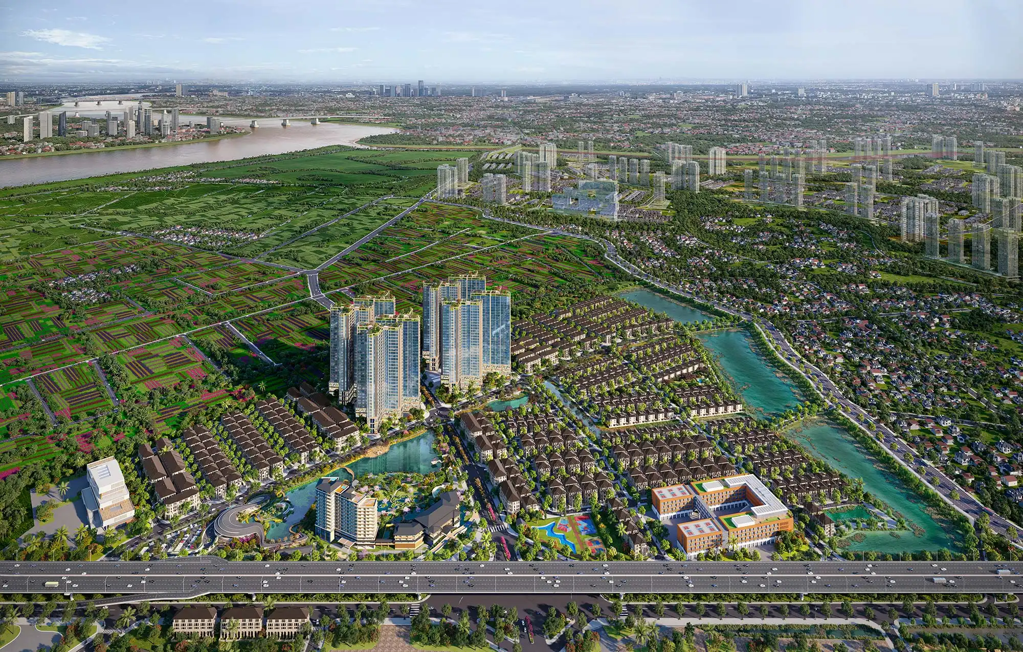 Phối cảnh tổng thể dự án Alluvia City