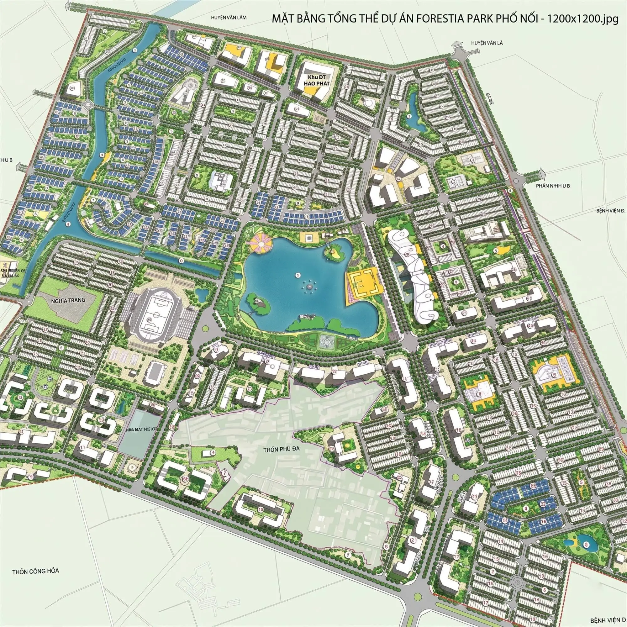 Mặt bằng tổng thể dự án Forestia Park Mặt bằng tổng thể dự án Forestia Park
